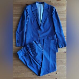 Suitsupply Navy Wool Pinstripe Suit